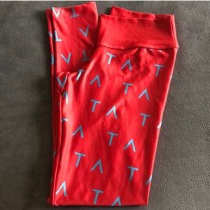 Tracy Anderson Red Fit Mama Leggings
